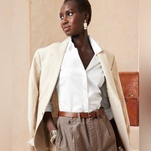 Banana Republic Tailored Dress Blouse NWT Non Iron